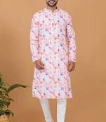 Digital Print Cotton Kurta Set