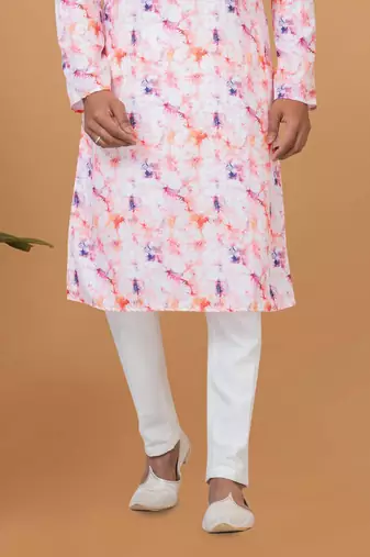 Digital Print Cotton Kurta Set