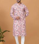Digital Print Cotton Kurta Set