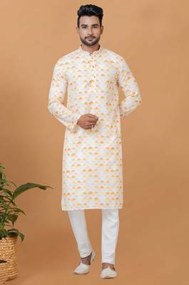 Digital Print Cotton Kurta Set 1