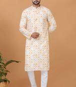 Digital Print Cotton Kurta Set