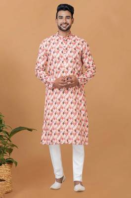Digital Print Cotton Kurta Set 1