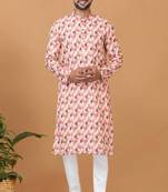 Digital Print Cotton Kurta Set