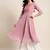 Pink Yoke Design Georgette Women Kurta & Kurtis