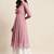 Pink Yoke Design Georgette Women Kurta & Kurtis