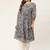 Grey Printed Georgette Women Kurta & Kurtis