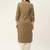 Brown Printed Cotton Women Kurta & Kurtis