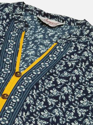 Indigo Printed Cotton Women Kurta & Kurtis 2