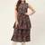 Grey Printed Poly-viscose Women Kurta & Kurtis