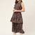 Grey Printed Poly-viscose Women Kurta & Kurtis