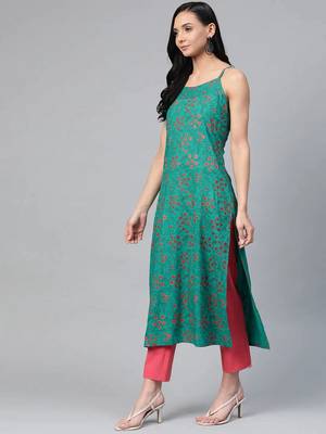 Rama Printed Viscose rayon Women Kurta & Kurtis 3