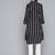 Black Striped Viscose rayon Kurti