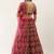 Pink Embroidered Mirror Net Semi stitched Lehenga Choli