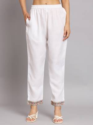   women kurta and trousers pant set cotton blend 4