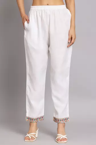   women kurta and trousers pant set cotton blend