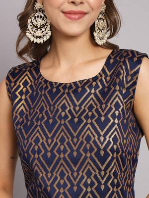  women kurta and trousers pant set silk blend 3