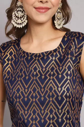   women kurta and trousers pant set silk blend
