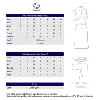   women kurta and trousers pant set silk blend 5