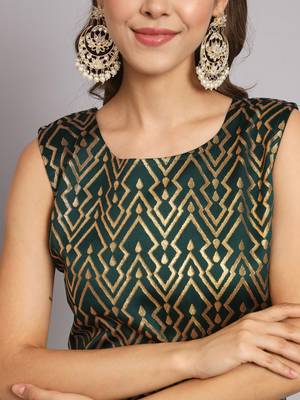   women kurta and trousers pant set silk blend 3