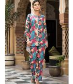 Casual Fashionable Multi Muslin co-ord set