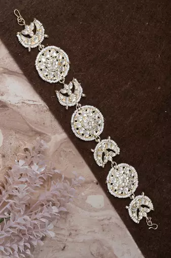 Festive Kundan Gold Plated Sheeshphool
