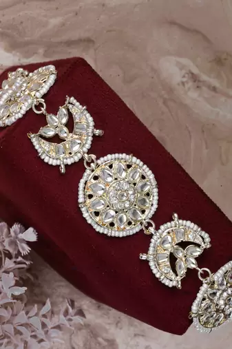 Festive Kundan Gold Plated Sheeshphool