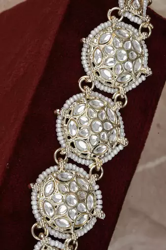 Festive Kundan Gold Matha Patti