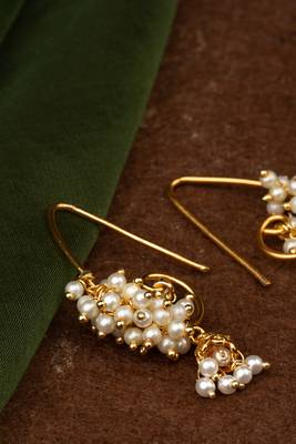 Delicate Gold Pearl Drops 2