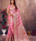Sangam Prints Magenta South Silk Rich Pallu Silk Traditional Tassels Saree