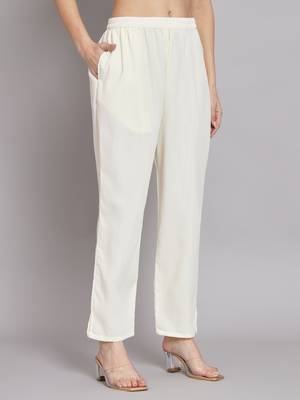   women kurta and trousers pant set cotton blend 4