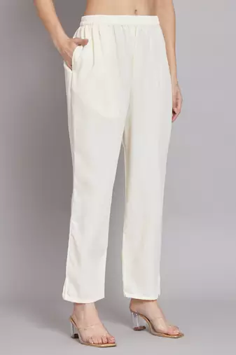   women kurta and trousers pant set cotton blend