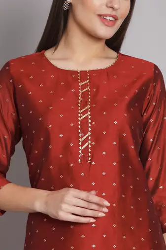  women kurta and trouser duppata set chanderi modal butti