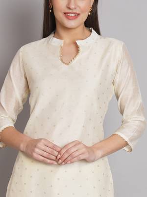  women kurta and trouser duppata set chanderi modal butti 3