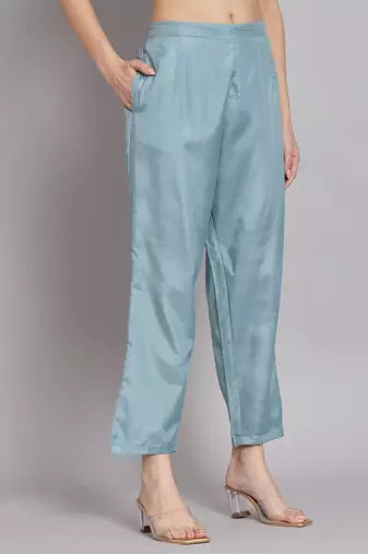  women kurta and trouser duppata set chanderi modal butti