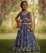 Blue Print Lehenga Choli