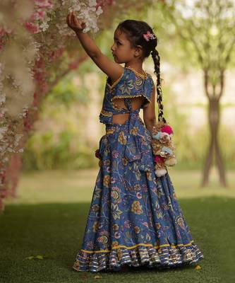 Blue Print Lehenga Choli 2