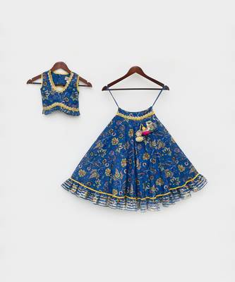 Blue Print Lehenga Choli 3