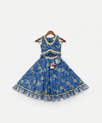 Blue Print Lehenga Choli 4
