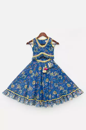 Blue Print Lehenga Choli