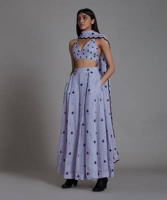 Lavender Club Counter Lehenga Set 1