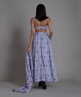 Lavender Club Counter Lehenga Set 3