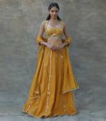 Mustard Lehenga Set