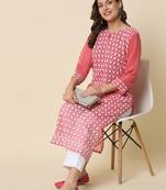  women chikan/ chikankari embroidery georgette straight kurta
