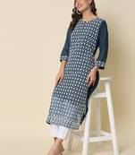  women chikan/ chikankari embroidery georgette straight kurta