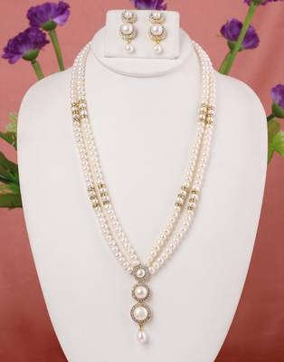 Natural fresh water pearls necklace set 1