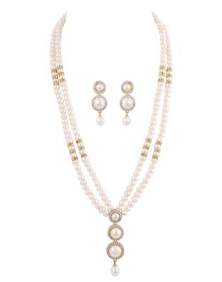 Natural fresh water pearls necklace set 2