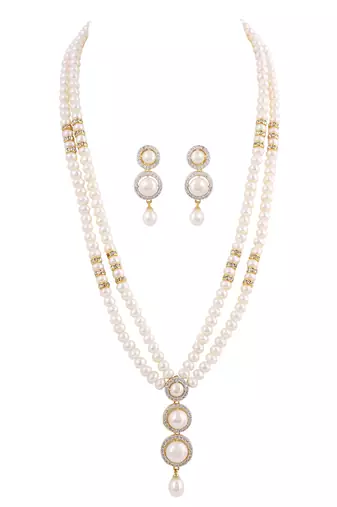 Natural fresh water pearls necklace set
