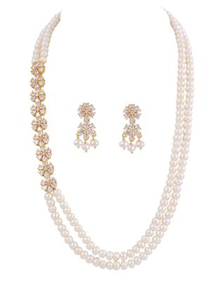 Natural fresh water pearls necklace set 2