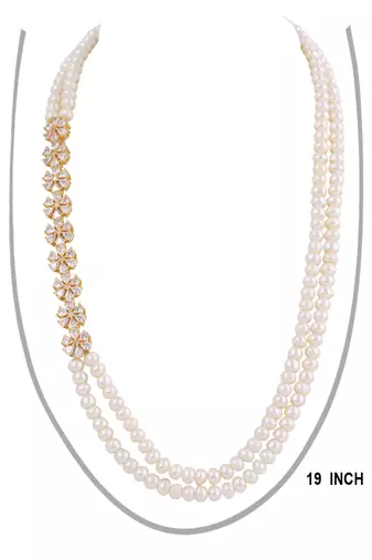 Natural fresh water pearls necklace set