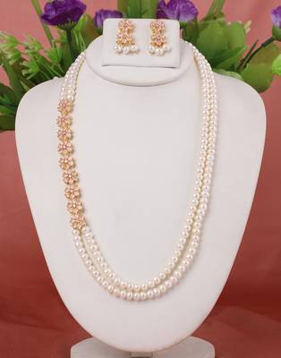 Natural fresh water pearls necklace set 1